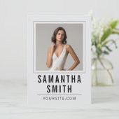 印刷可能なモデル補正カードテンプレートデザイン メニュー (スタンド正面)