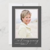 印刷可能なライフセレブレーション フルフォト 招待状 (正面)