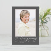 印刷可能なライフセレブレーション フルフォト 招待状 (スタンド正面)