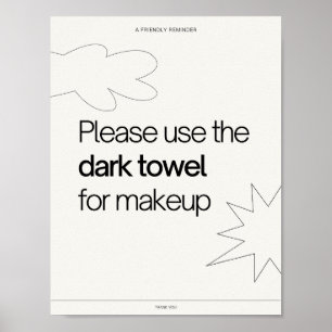 印刷可能なリマインダーホステルベッド&ブレックファースト情報 ポスター