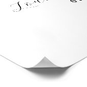 印刷可能な代替結婚写真のゲストブック ポスター (角)