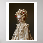 印刷可能な前衛様式ゴシック様式のバロック様式の女性120 ポスター (正面)