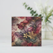 印刷可能な収穫用ワインアルコールインクスクラップブック紙 招待状 (スタンド正面)