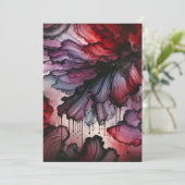 印刷可能な吸血血液ハロウィンアルコールインク 招待状 (スタンド正面)