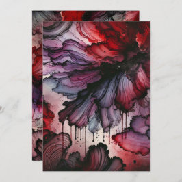 印刷可能な吸血血液ハロウィンアルコールインク 招待状