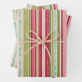 印刷可能な和紙テーストライププの ラッピングペーパーシート (インサイチュ)