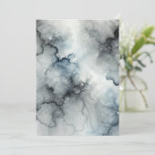 印刷可能な幽霊ミストハロウィンアルコールインク 招待状 (スタンド正面)