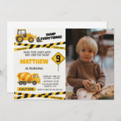 印刷可能な建築誕生日招待状 招待状 (正面/裏面)