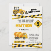 印刷可能な建築誕生日招待状 招待状 (正面)