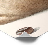 印刷可能な愛が醸造ブライダルシャワーへようこそ ポスター (角)