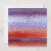 印刷可能な秋の水色サンセットスクラップブック 招待状 (裏面)