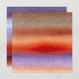 印刷可能な秋の水色サンセットスクラップブック 招待状