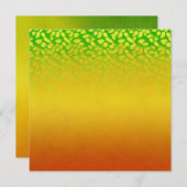 印刷可能な秋の色離れ消しグラデーションのスクラップブック 招待状 (正面/裏面)