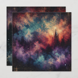 印刷可能な秋トワイライト動揺してインクスクラップブック 招待状