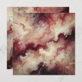 印刷可能な秋大理石ハーベストワインスクラップブック 招待状