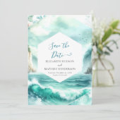 印刷可能な航海の自然結婚 セーブザデート (スタンド正面)