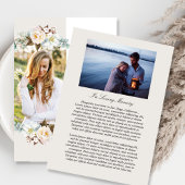 印刷可能な花お祝いのLife Flatプログラム 招待状