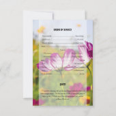 印刷可能な葬儀テンプレート 招待状 (裏面)