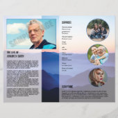 印刷可能な葬儀プログラムテンプレート (裏面)