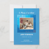 印刷可能な葬儀プログラムテンプレート 招待状 (正面)