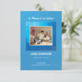 印刷可能な葬儀プログラムテンプレート 招待状 (スタンド正面)