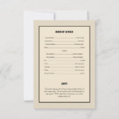 印刷可能な葬儀プログラムテンプレート 招待状 (裏面)