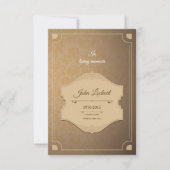 印刷可能な葬儀プログラムテンプレート 招待状 (正面)