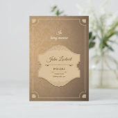 印刷可能な葬儀プログラムテンプレート 招待状 (スタンド正面)