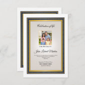 印刷可能な葬儀プログラムテンプレート 招待状 (正面/裏面)