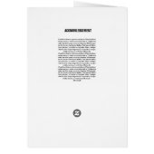 印刷可能な葬儀プログラムパンフレット (裏面)