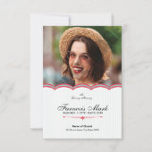 印刷可能な葬儀祈りの言葉カードテンプレート (正面)