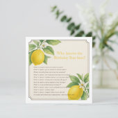 印刷可能な誕生日パーティーゲーム 招待状 (スタンド正面)