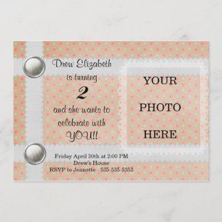 印刷可能な誕生日招待状-カスタマイズ可能 招待状