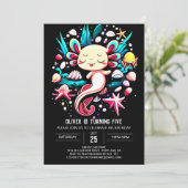 印刷可能な軸外カスタム誕生日 招待状 (スタンド正面)