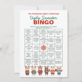 印刷可能な醜いセータービンゴゲーム シーズンカード (正面)