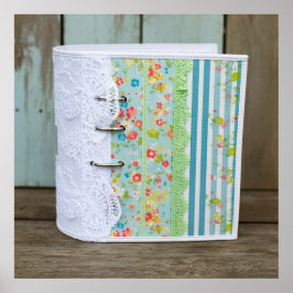 印刷可能なAdobleの写真スクレープブック国 ポスター