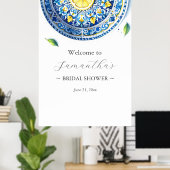 印刷可能なAlfrescoブライダルシャワーウェルカムサイン ポスター (ホームオフィス)