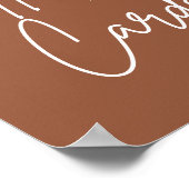 印刷可能なBohoウェディングカードギフトサイン ポスター (角)