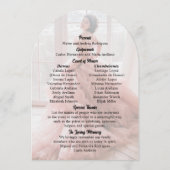 印刷可能なMis XVアニョスキンセアニラプログラムカード 招待状 (裏面)