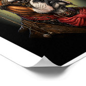 印刷可能なRegal Steampunkボクサードッグ右117 ポスター (角)