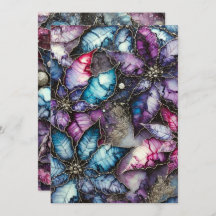 印刷可能カラフル銀河系アルコールインクポインセチア