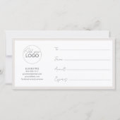 印刷可能ギフトカードテンプレート簡単カスタマイズ サンキューカード (裏面)