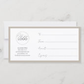 印刷可能ギフトカードテンプレート簡単カスタマイズ サンキューカード (裏面)