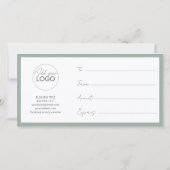 印刷可能ギフトカードテンプレート簡単カスタマイズ サンキューカード (裏面)