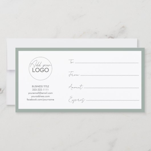 印刷可能ギフトカードテンプレート簡単カスタマイズ サンキューカード (裏面)