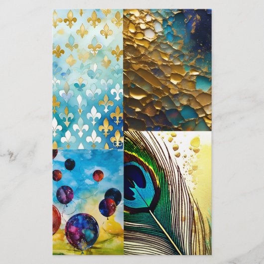 印刷可能サンプラー – エキゾチックなアクアス – インクリーシズ チラシ (正面)