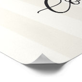 印刷可能パリ開花ブライダルシャワーウェルカムサイン ポスター (角)