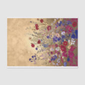 印刷可能ファンタジー花金ゴールド背離れ景128 薄葉紙 (正面)