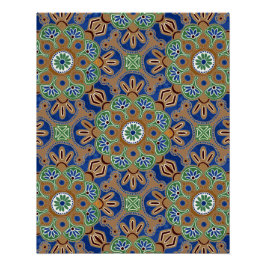 印刷可能ポスターとメダリオンデザイン ポスター