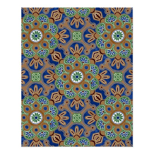 印刷可能ポスターとメダリオンデザイン ポスター (正面)